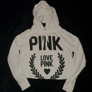 Love Pink Crop Hoodie Women's size Large